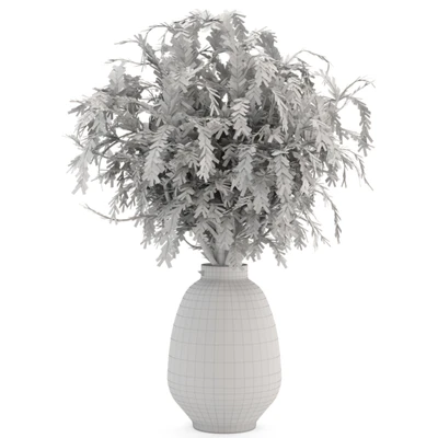 Bouquet Plants in rusty Concrete Pots - Set 562 — Ver 2