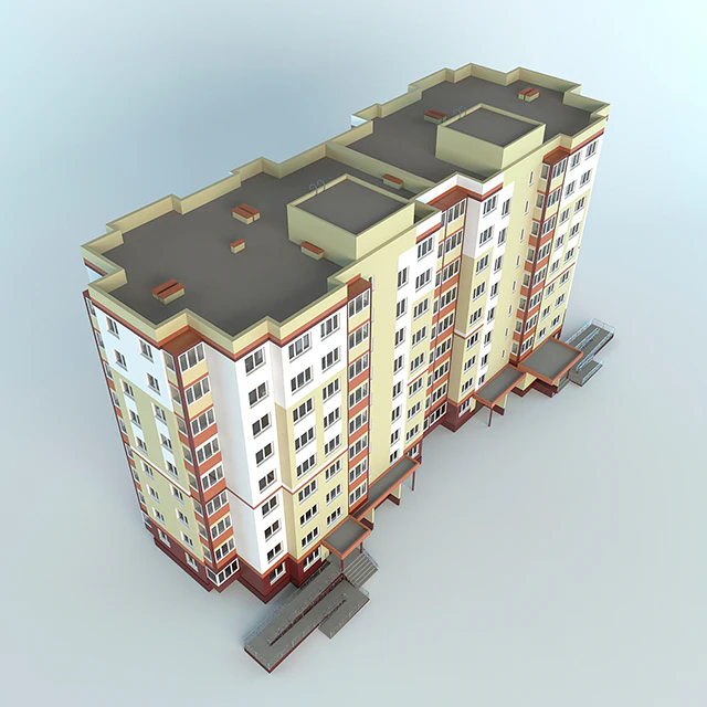 apartment nine-story apartment building — Descargar