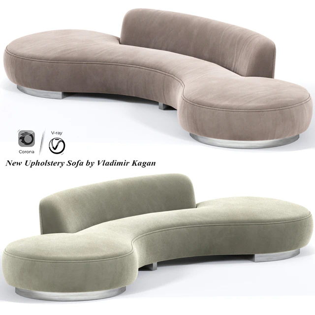 New Upholstery Sofa by Vladimir Kagan — Скачать