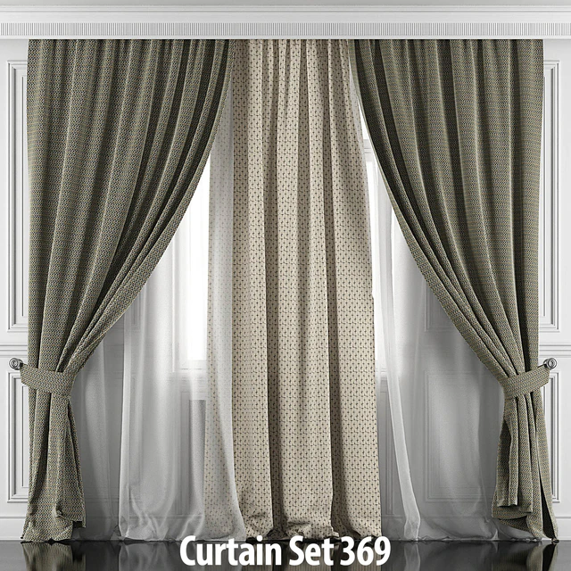 Curtains with window and moldings 366-371 — Download