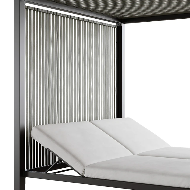 Outdoor garden wicker woven daybed Skyline design Horizon — Скачать