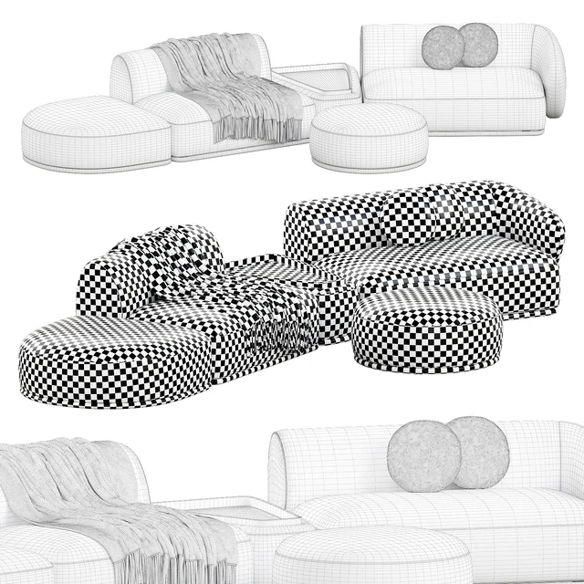 Rene Sofa by Meridiani Set 5 — Descargar
