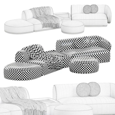 Rene Sofa by Meridiani Set 5 — Ver 3