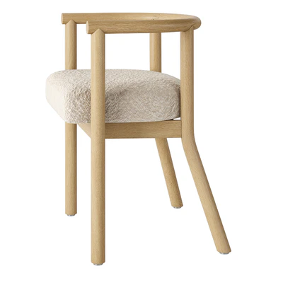 Crate and Barrel White Horse Upholstered Kids Play Chair 21 "by Leanne Ford — Ver 4
