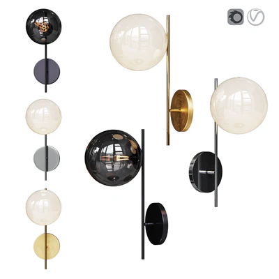 West Elm Sphere and Stem 1-Light Sconce — Вид 1