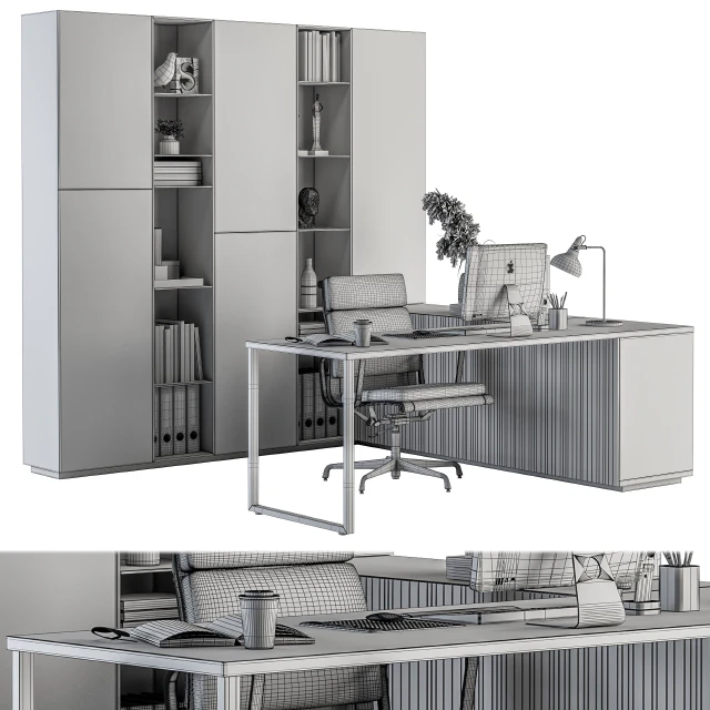 Office Furniture - Manager Set 19 — Скачать