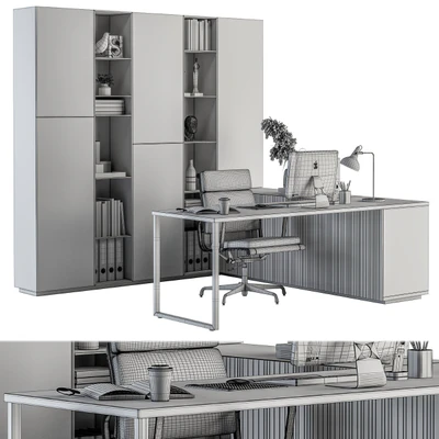 Office Furniture - Manager Set 19 — Вид 2