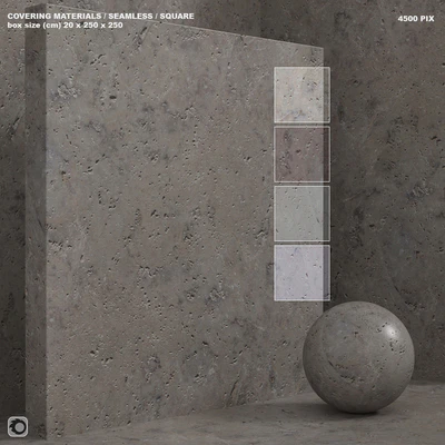 Material (seamless) - stone, concrete - set 144 — Ver 1