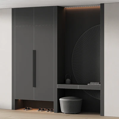 245 hallway zone 07 half round mirror 01 — Ver 4