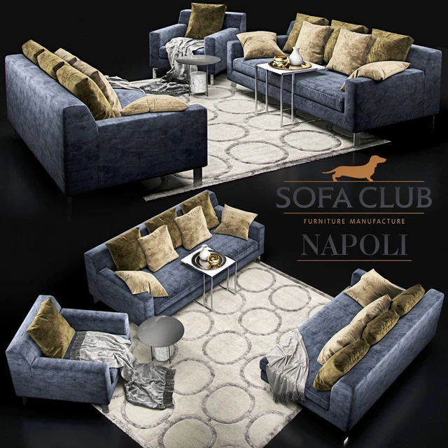 Sofa Napoli Sofa Club blue — Descargar