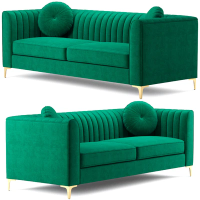 Isabelle Velvet Sofa Meridian Furniture — Вид 2