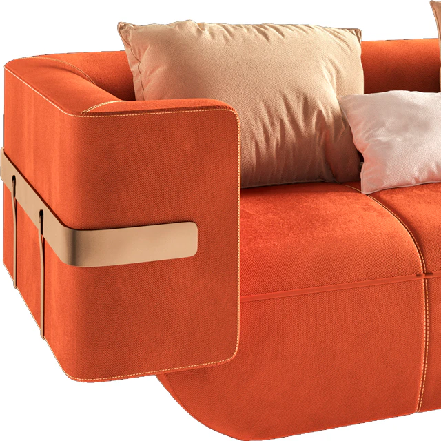 LONGHI-MI- Leather sofa — Descargar