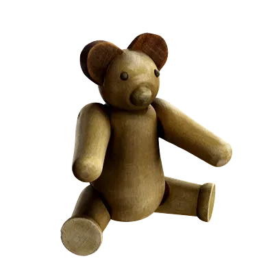 wooden toy bear 001 — Descargar