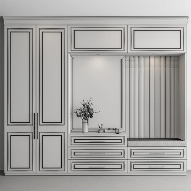 Hallway 65 - Cream and White Entrance — Скачать