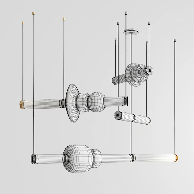 Luna chandelier 3 tier — Скачать