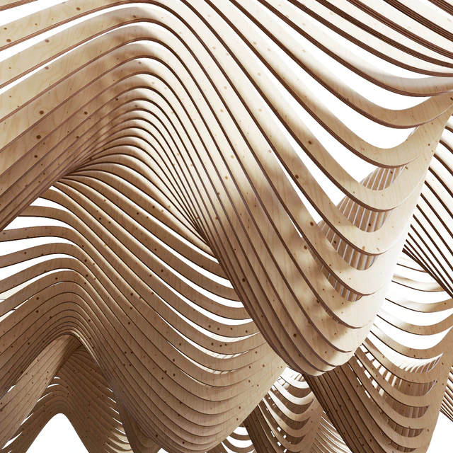 Параметрический деревянный потолок — Скачать
