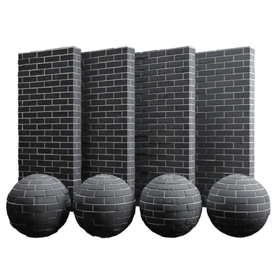 Black brick tiles — Ver 1