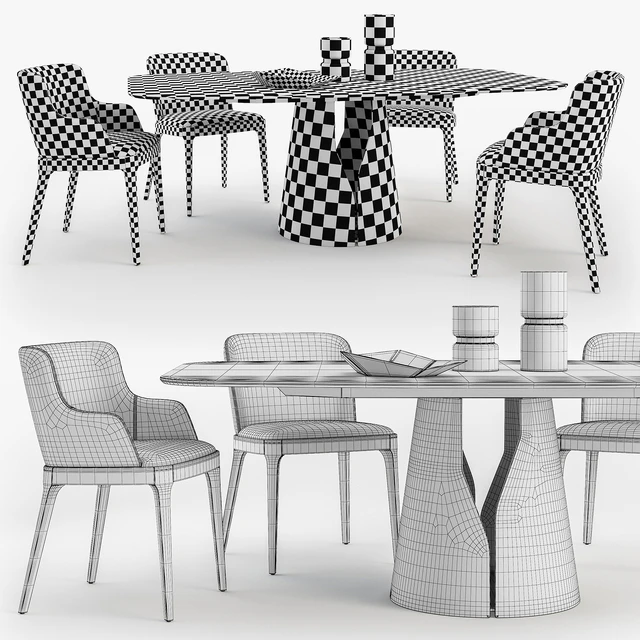 Cattelan Italia Giano table Magda chair set — Descargar