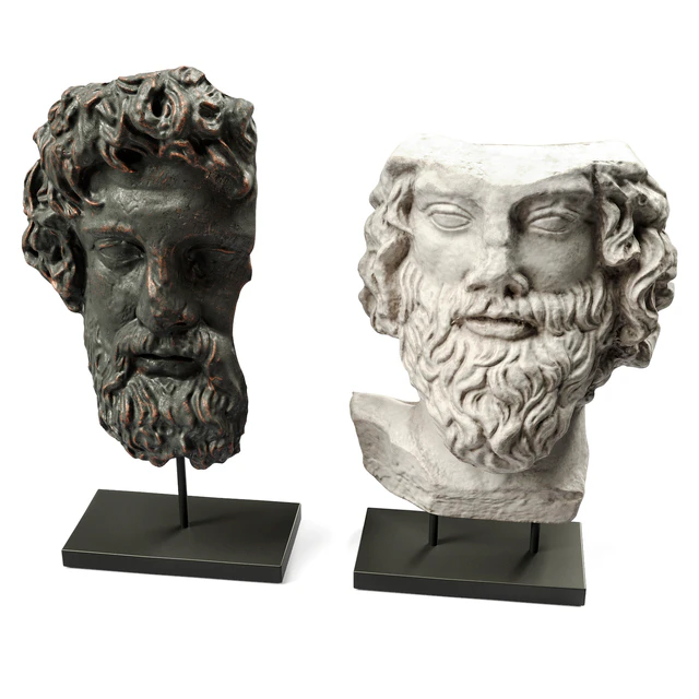 Asclepios and Greek general heads — Скачать
