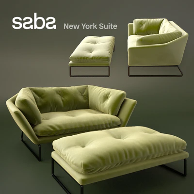 New York Suite by Saba Italia - 1 Seater & Ottoman — Вид 1