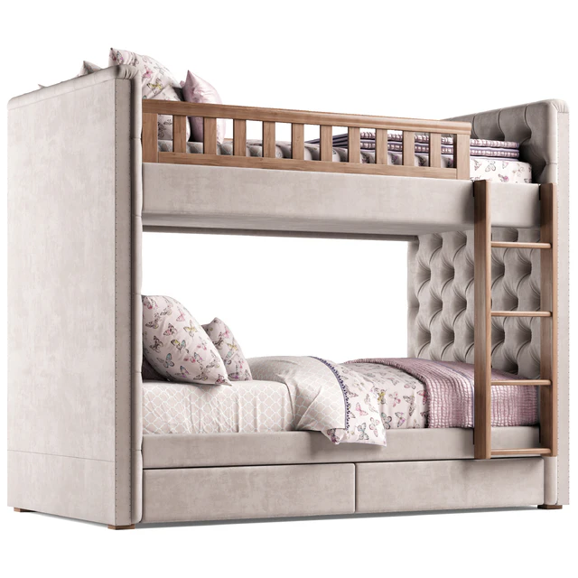 RH Chesterfield Bed — Скачать