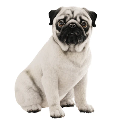 Realistic pug dog — Ver 1