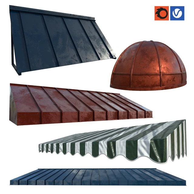 Awning set kitbash vol.10 — Descargar