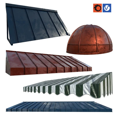 Awning set kitbash vol.10 — Ver 1