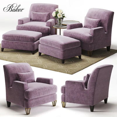 BAKER Almandine Lounge Chair — Ver 1