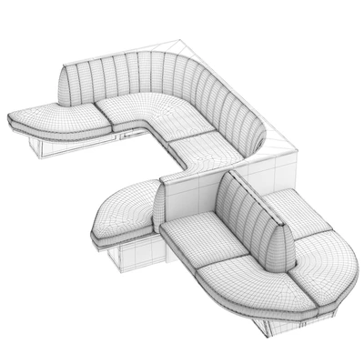 Restaurant sofa 010 — Ver 2