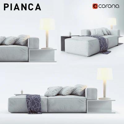 Sofa couch Pianca Insieme — Ver 1
