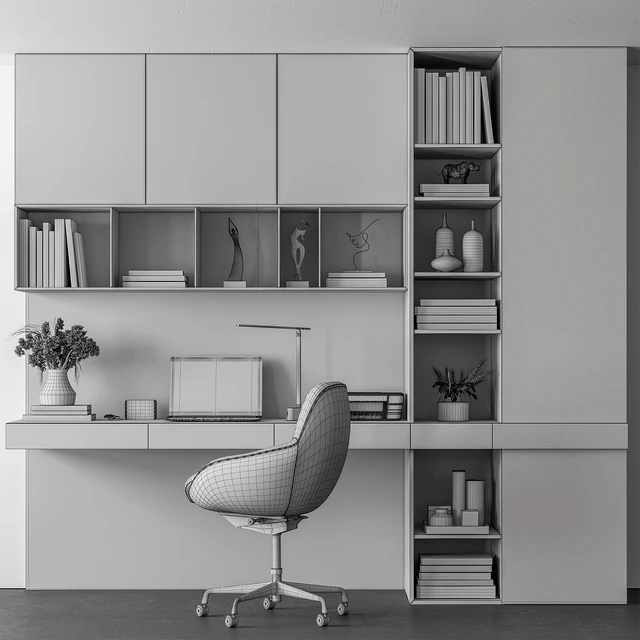 Home Office Set - Office Furniture 418 — Descargar