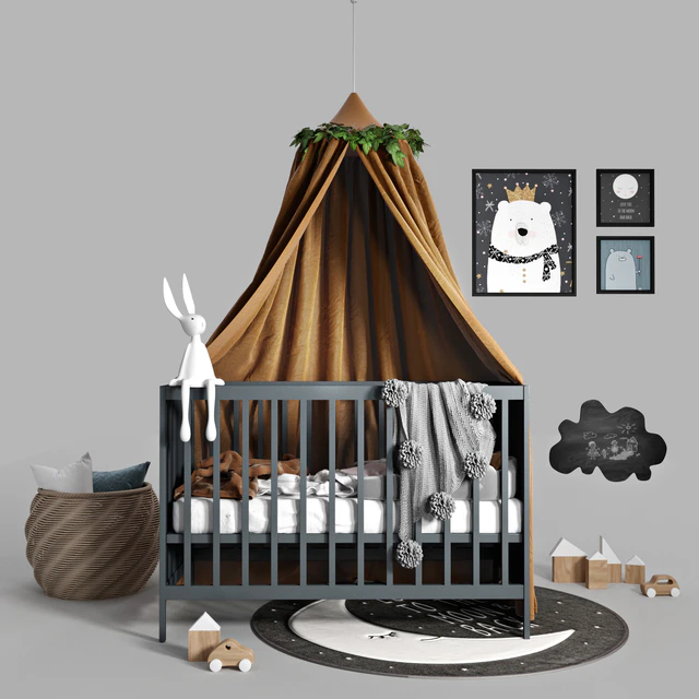 Cot with canopy — Descargar
