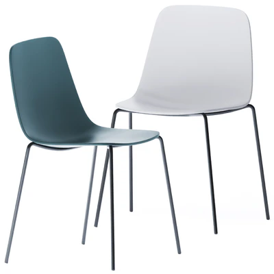 Maarten Plastic Four Legs Chair by Viccarbe — Ver 1