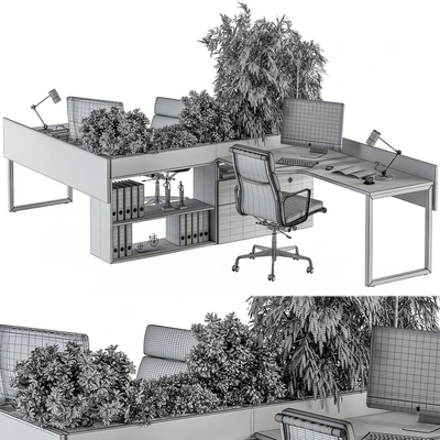 Employee Set - Office Furniture 348 — Ver 2