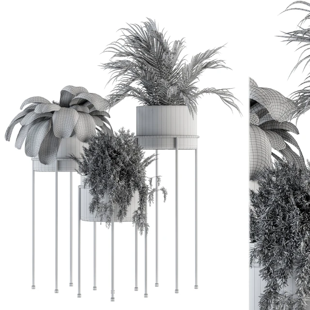 indoor Plant Set 129 - Plant Stand — Скачать