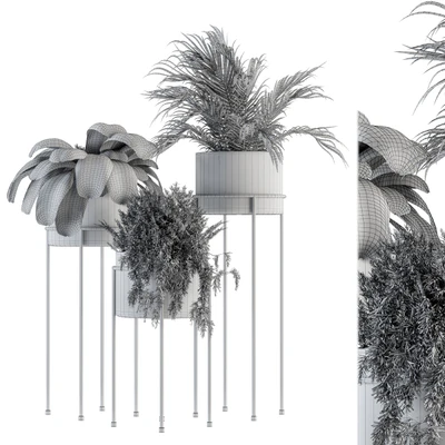 indoor Plant Set 129 - Plant Stand — Вид 3