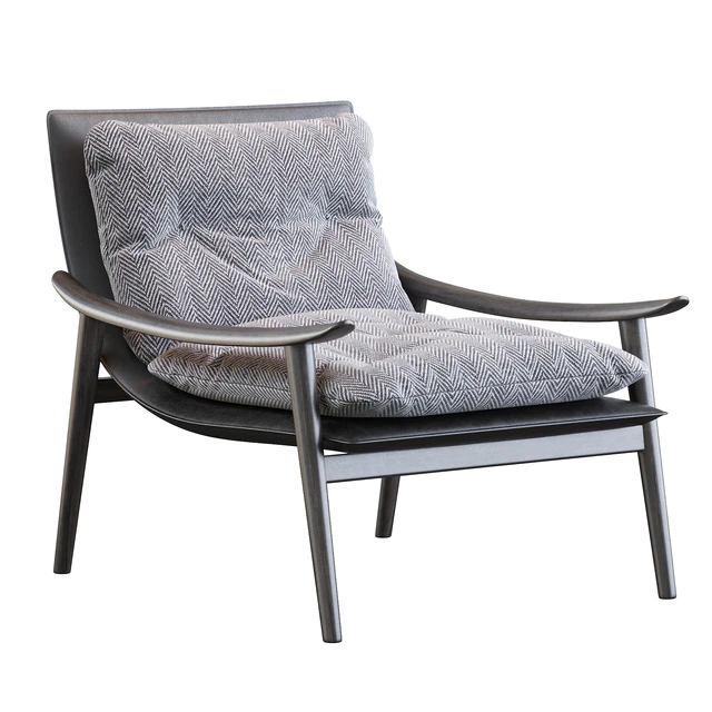 Minotti Fynn Saddle Hide  Armchair — Скачать