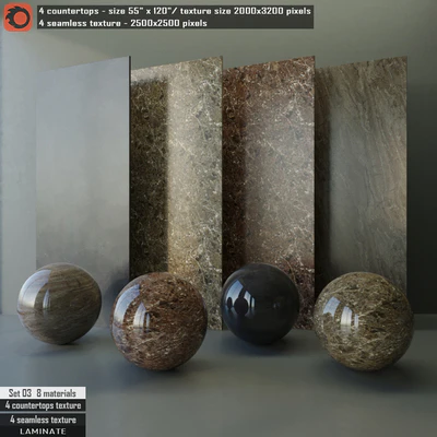 Laminate countertops & Seamless texture Set 03 — Вид 1
