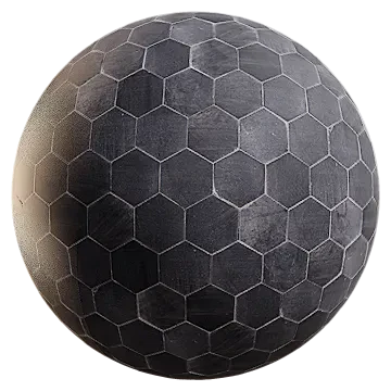 black hexagon tiles 001 — Скачать