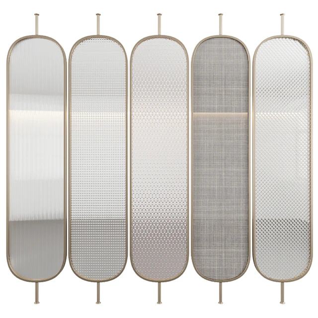 Decorative partition with embossed glass — Descargar