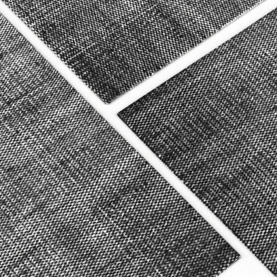 Carpet Hay Moire Kelim Black rug — Ver 2