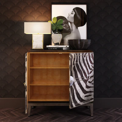 Horchow Vanna Zebra Cabinet — Вид 2