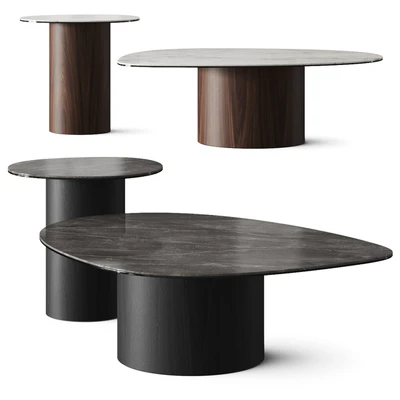 Calligaris Mushroom Marble Coffee Tables — Ver 1