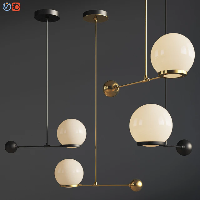 O & G Contrapesso 8 inch Globe Led Pendant — Descargar