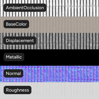 fluted concrete wall texture white — Вид 4
