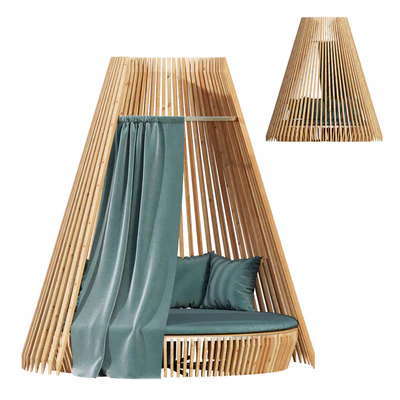Round lounge chair Hut Full Set/Ethimo — Ver 3