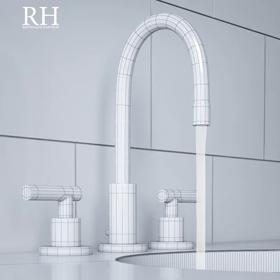 SUTTON LEVER-HANDLE 8in WIDESPREAD FAUCET — Ver 3