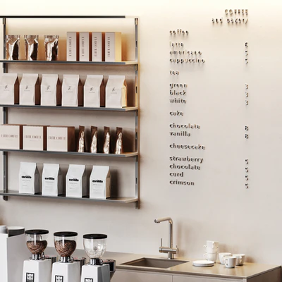 Coffee shop with a natural stone bar — Вид 3