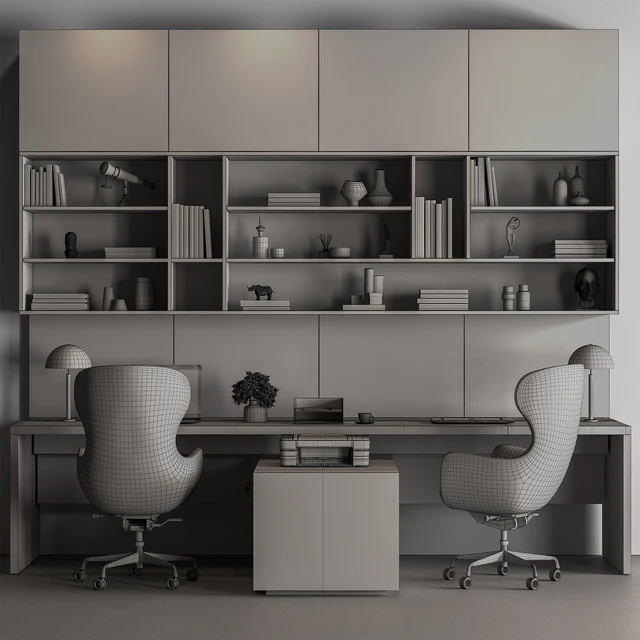 Employee Set - Office Furniture 676 — Скачать